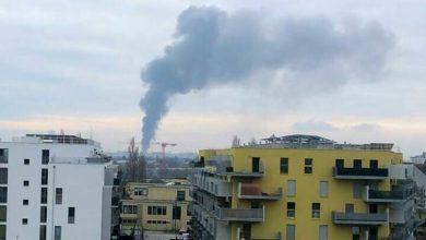 حريق في العاصمة فيينا