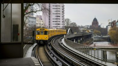 محطة للقطارات السريعة في ألمانيا
