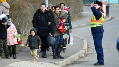 اللاجئون الاوكرانيون