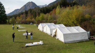 اللجوء والخيم في النمسا