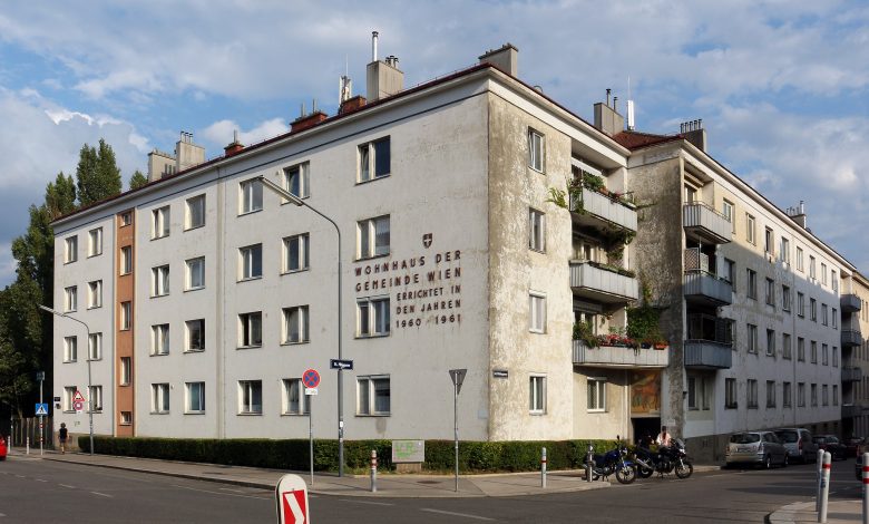 أحد المجمعات السكنية التابعة لبلدية العاصمة فيينا