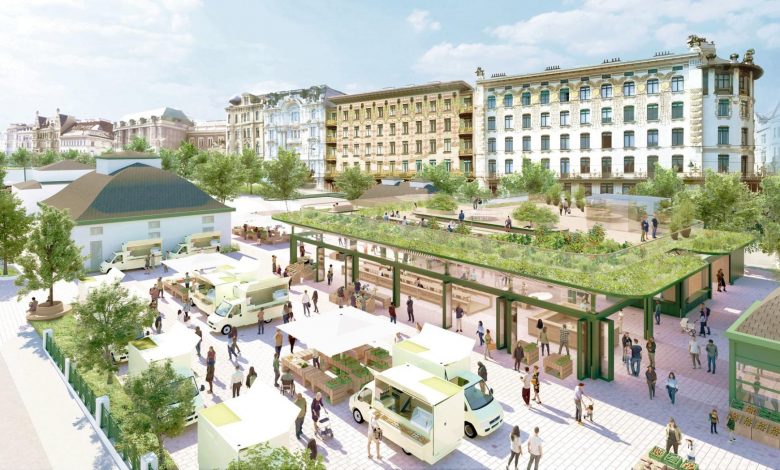 تصميم عصري جديد لمواقف السيارات المحاذية لسوق الناش ماركت في قلب العاصمة فيينا