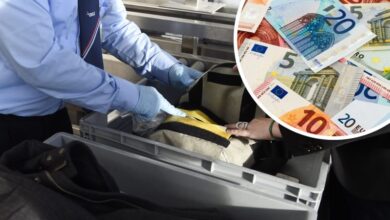 شرطة مطار فيينا تصادر مبالغ مالية طائلة